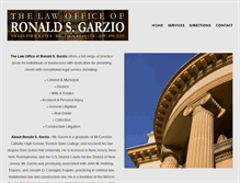 Tablet Screenshot of garziolaw.com
